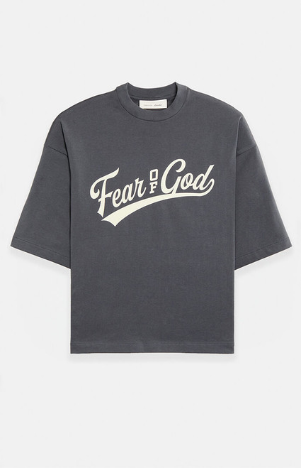 Fear of God ESSENTIALS Men's Gray Merch T-Shirt - 0125611980002004