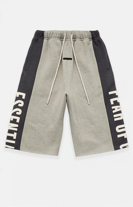Fear of God ESSENTIALS Men's Seal Paneled Raw Cutoff Sweat Shorts - 0130611980003849