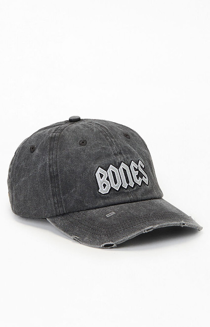 Billy Bones Club Men's Squealer Washed Black Dad Cap - 0641611860002