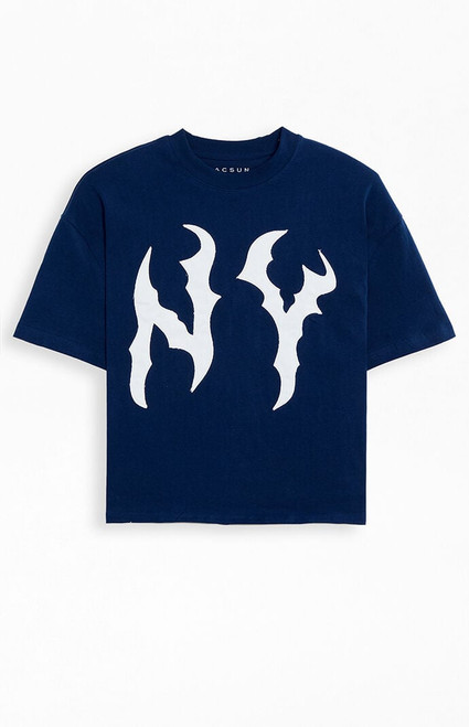 Pacsun Men's NY Applique Knit T-Shirt - 0120519270313