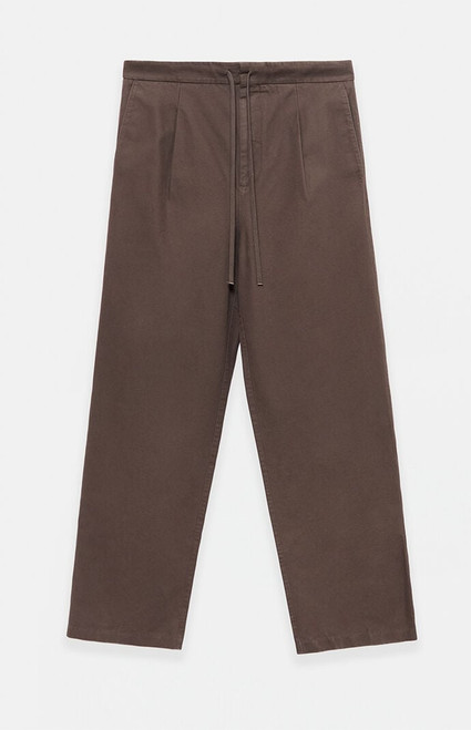 Fear of God ESSENTIALS Men's Brown Pleated Baggy Pants - 0130609930052020
