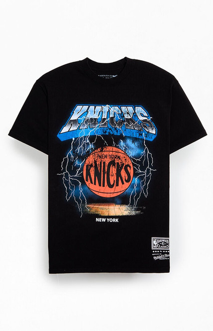 Mitchell & Ness Men's NY Knicks Lightning T-Shirt - 0097514810473