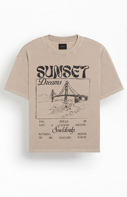 Pacsun Men's Sunset Dreams T-Shirt - 0120468680695