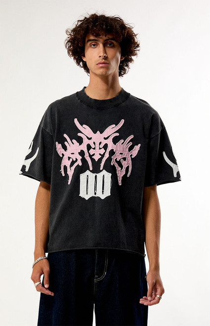 Pacsun Men's Cyber Applique Knit T-Shirt - 0120522800422