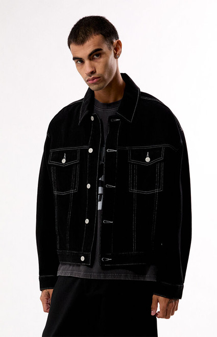 Pacsun Men's Black Downtown Jean Jacket - 0201454210015