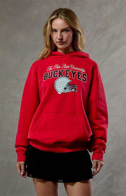 WILD COLLECTIVE Women's Ohio State Embroidered Hoodie - 0751610230050