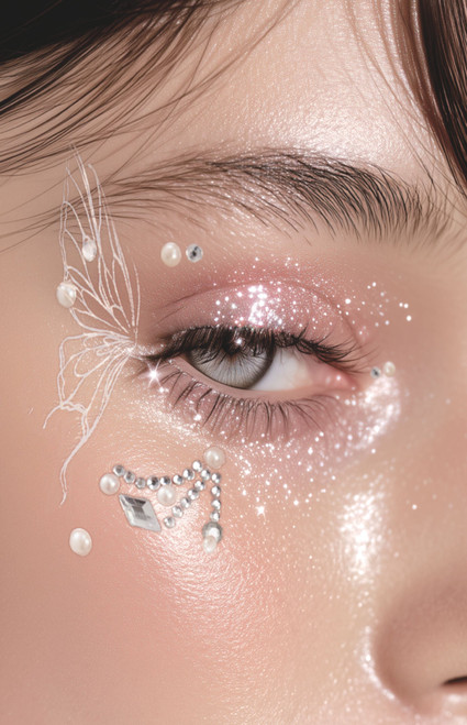 NEVER HAVE I EVER Women's Whimsical Wings Face Stickers - 0276611330021