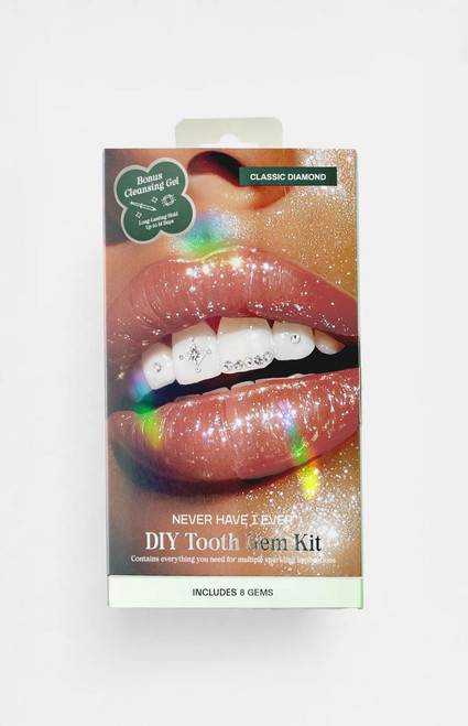 NEVER HAVE I EVER Women's Classic Diamond DIY Tooth Gem Kit - 0276611330028