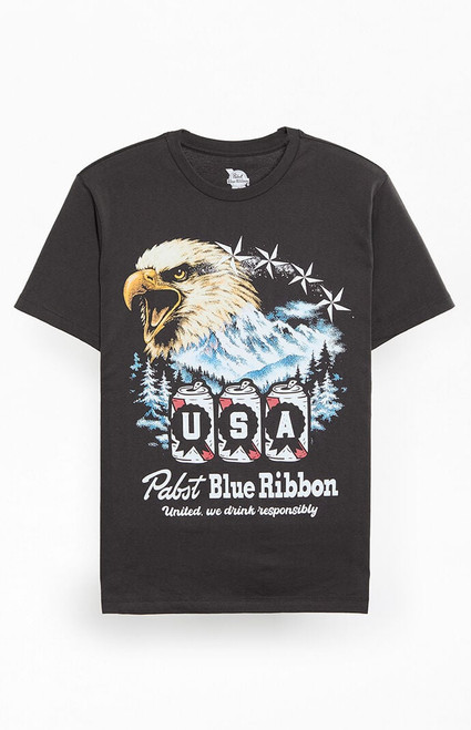 Men's PBR Eagle USA T-Shirt - 0097512830094