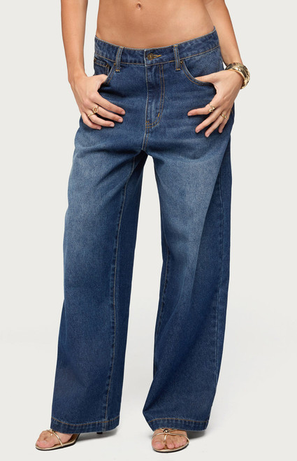 Edikted Women's Nichol Low Rise Baggy Jeans - 0267609690107