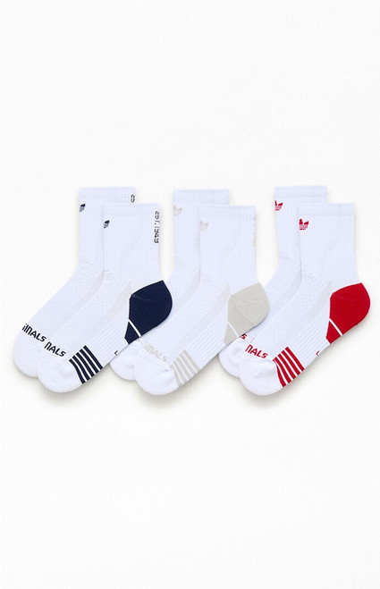 adidas Men's 3 Pack 3-Stripes 3.0 Socks - 0634505030017
