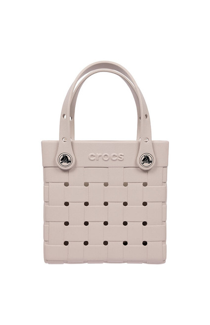 Crocs Women's Cream Small Woven Crossbody Tote Bag - 0276141730128
