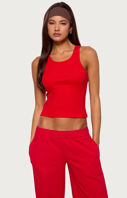 Edikted Women's Francie Ribbed Tank Top - 0260609690249