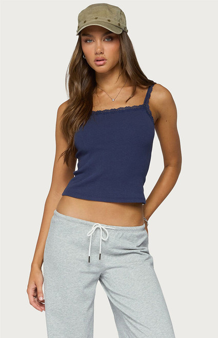 Edikted Women's Luschia Lacey Tank Top - 0260609690272