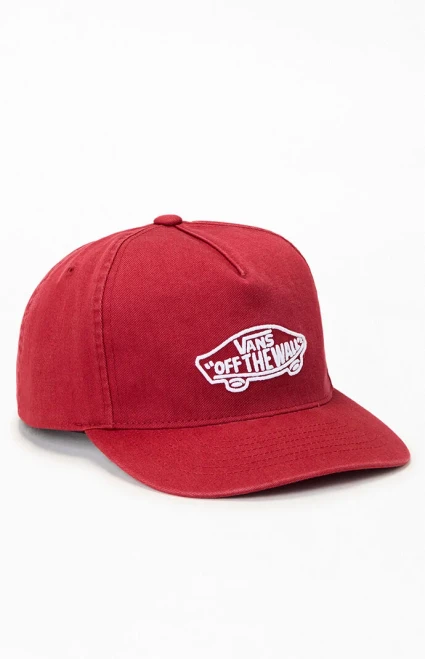 Vans Men's Red Classic Snapback Hat - 0641037910005