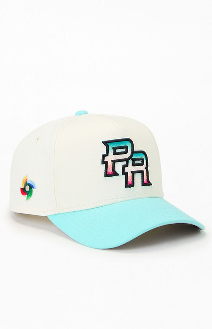 New Era Men's Puerto Rico Chrome 9FORTY Snapback Hat - 0641514970144