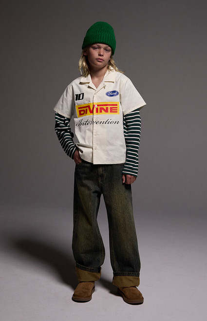 Pacsun Kids Kids Divine Camp Shirt - 0783611140014