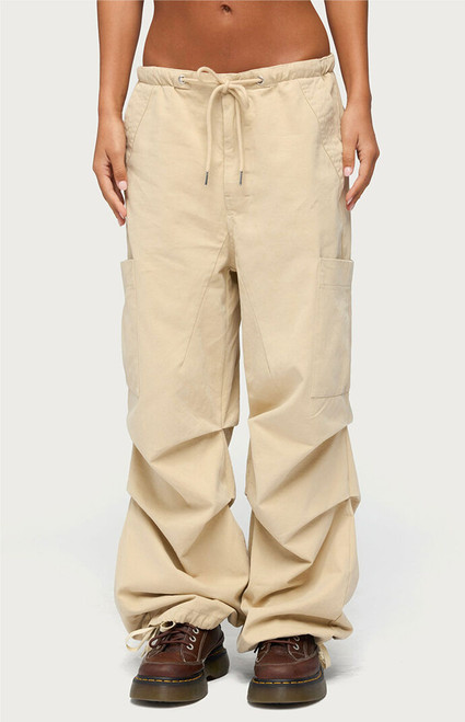 Edikted Women's Emzi Baggy Cotton Cargo Pants - 0268609690097