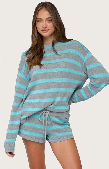 Edikted Women's Amaris Oversized Striped Sweater - 0264609690021