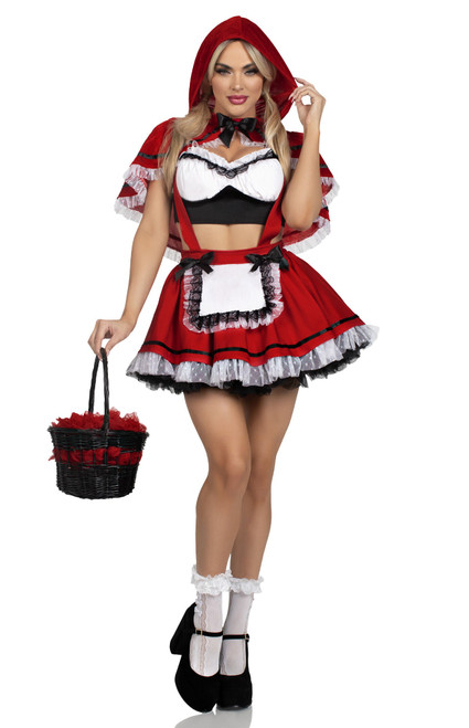 Leg Avenue Women's Flirty Miss Red Riding Hood Costume - 0673611490046