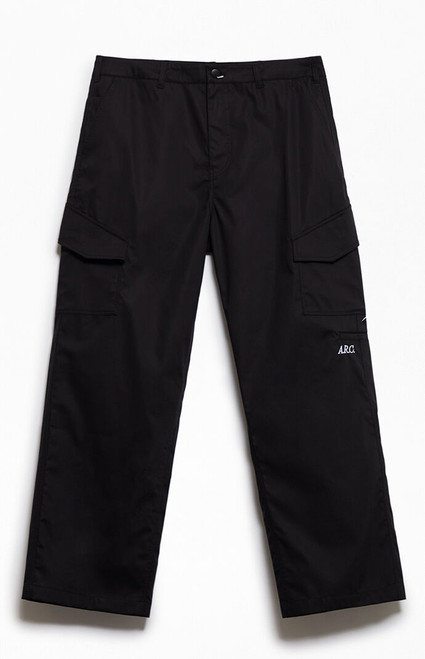 A.R.C. Men's Black Wide Leg Cargo Pants - 0140611140010