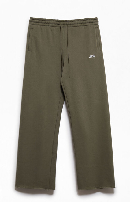 A.R.C. Men's Green Standard Fleece Wide Leg Sweatpants - 0141484260059