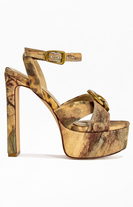 AZALEA WANG Women's Uma Leopard Block Sandals - 0275611590162