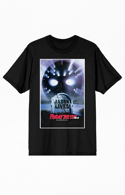 Men's Jason Lives Grave Poster T-Shirt - 0230603580021