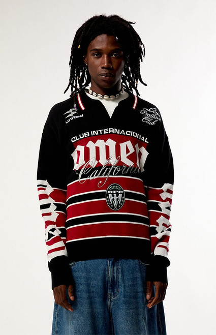 Pacsun Men's Omen Long Sleeve Polo Shirt - 0128522800017