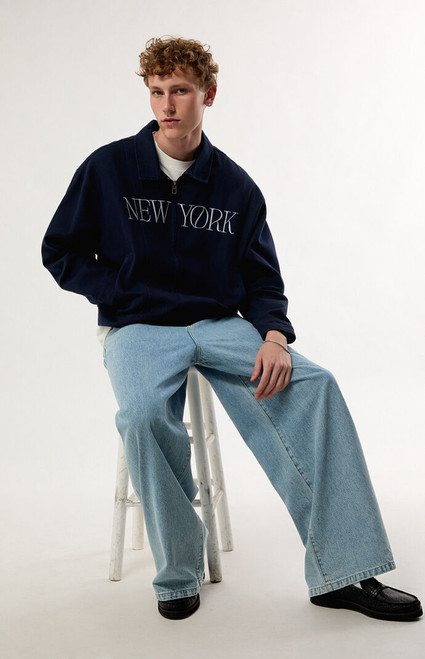 Pacsun Men's New York Embroidered Seamed Jacket - 0201611140024