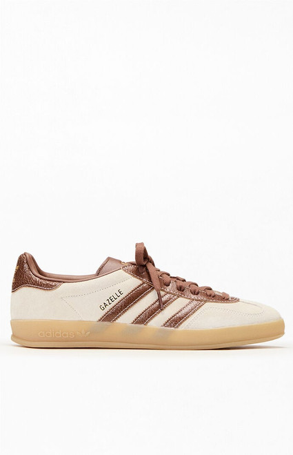 adidas Men's Brown & White Gazelle Indoor Shoes - 0530000250024581