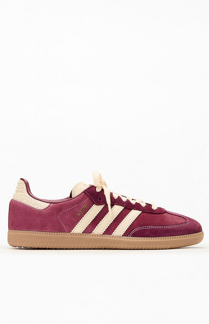 adidas Men's Red & White Samba OG Shoes - 0530000250034187