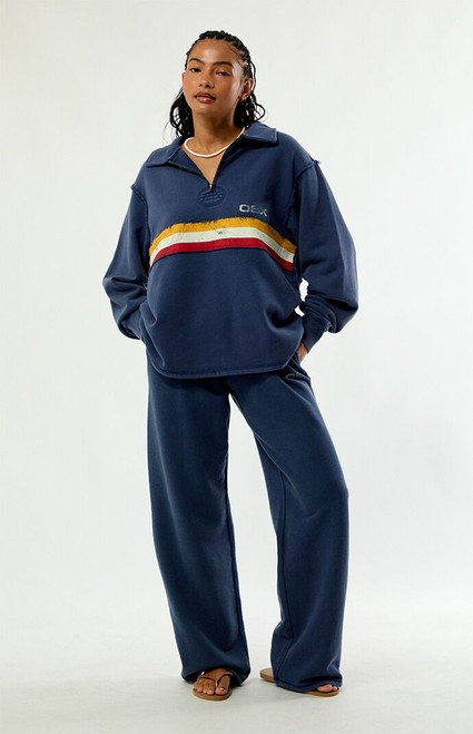 Netflix Women's x Outer Banks OBX Quarter Zip Oversized Sweatshirt - 0751611140001