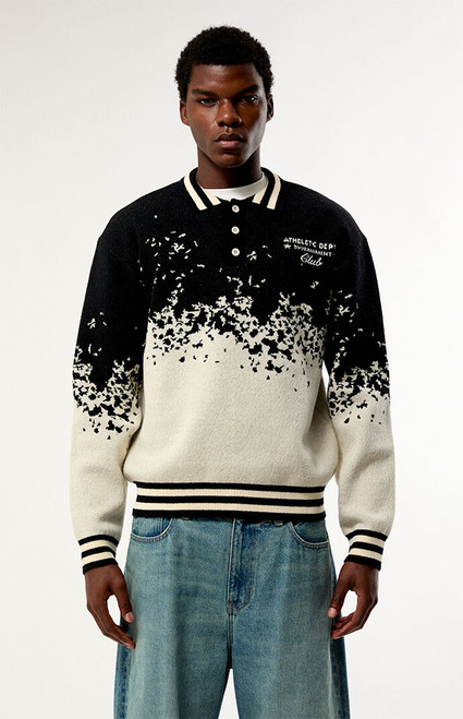 Pacsun Men's Athletic Dept Polo Sweater - 0128610730007