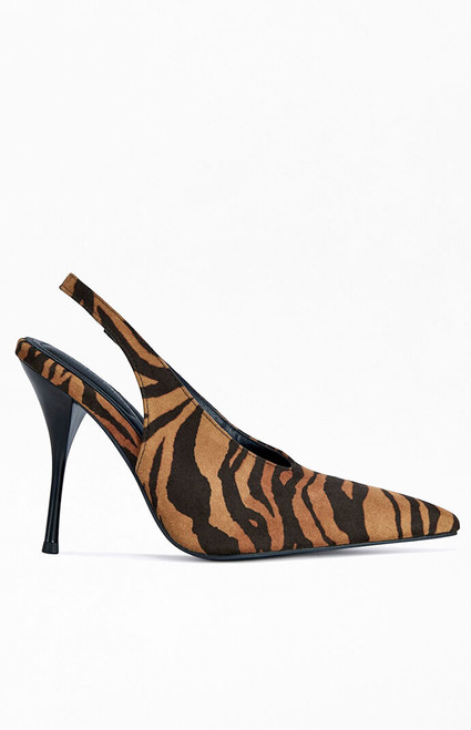 AZALEA WANG Women's Doreen Tiger Stiletto Pumps - 0275611590188