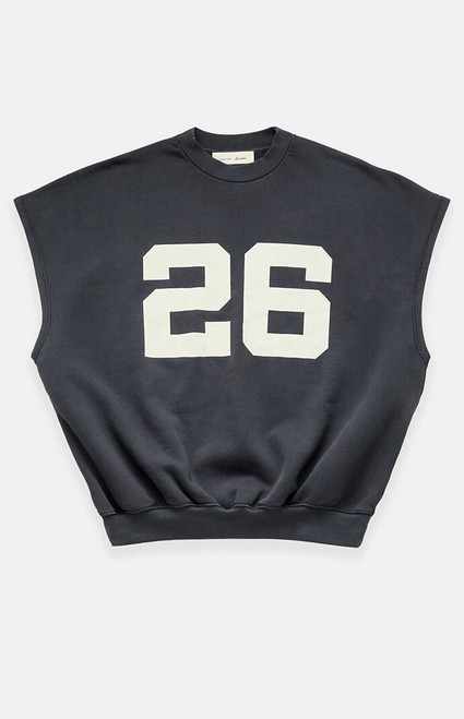 Fear of God ESSENTIALS Men's Iron Gray Relaxed Fleece Cutoff Sweatshirt - 0192611980006634