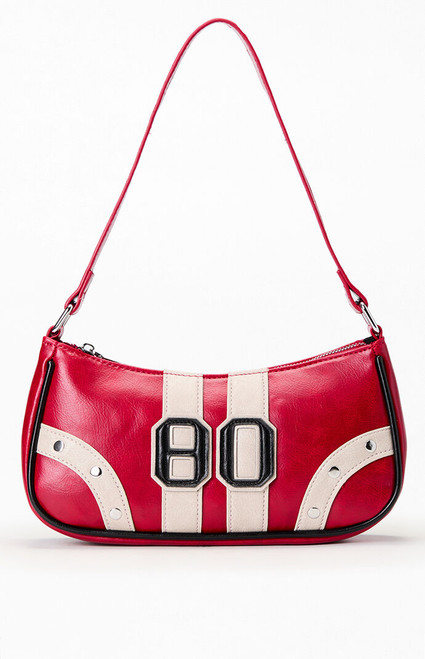 Pacsun Women's 80 Varsity Faux Leather Shoulder Bag - 0645491390021