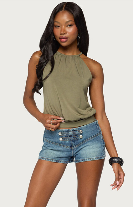 Edikted Women's Everi Strappy Back Top - 0263609690573