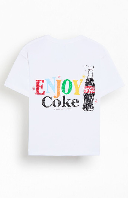 Coca Cola Men's by Pacsun Retro Enjoy Coke T-Shirt - 0097603261735