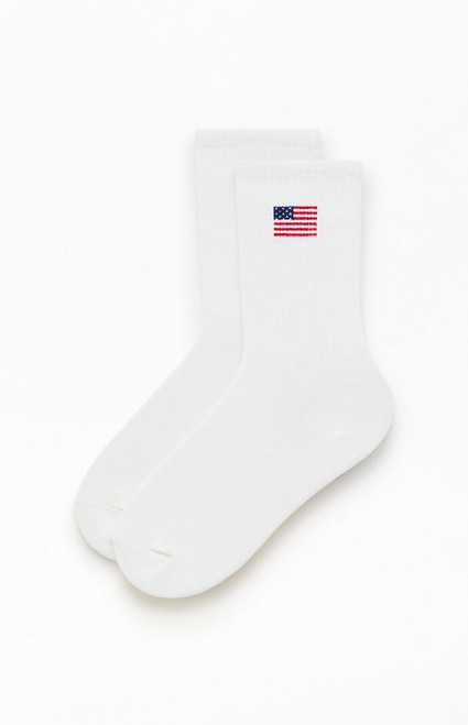 John Galt Women's American Flag Crew Socks - 0679601600360
