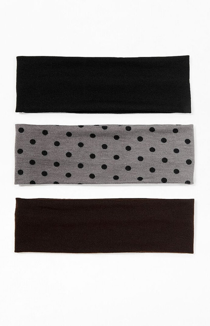 Pacsun Women's 3 Pack Soft Headbands - 0673499090062