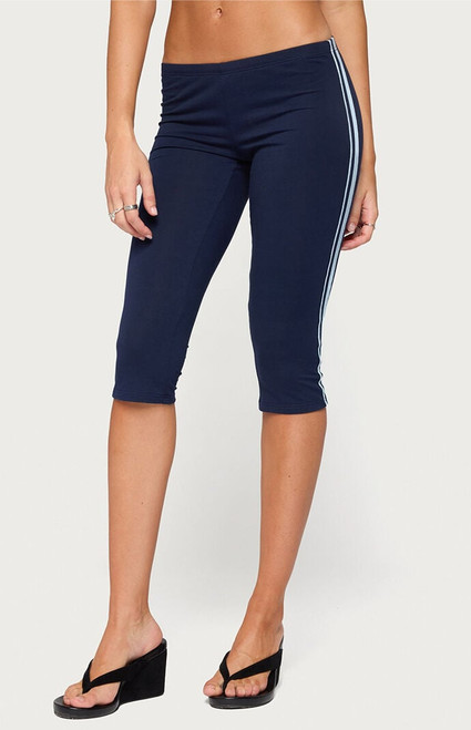 Edikted Women's Danie Stripey Capri Leggings - 0268609690114