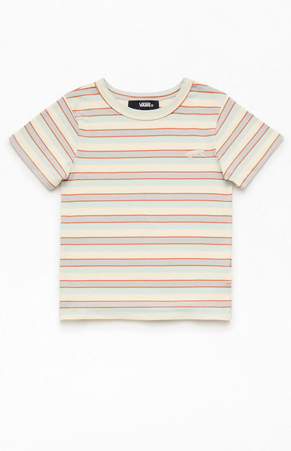 Vans Kids Brown Lucie Striped T-Shirt - 0781037910026