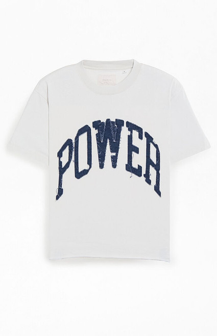 Pacsun Men's Power Applique Cropped Boxy T-Shirt - 0120522805453