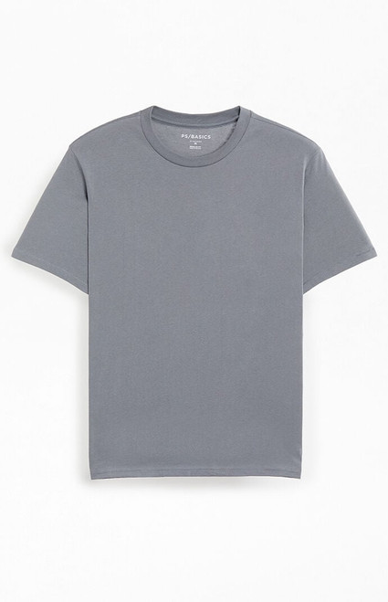PS Basics Men's Gray Basic Reece T-Shirt - 0120468689493