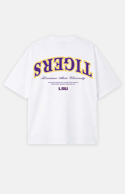 UPSIDE Men's Louisiana State University Tigers Essential Oversized T-Shirt - 0230718010004