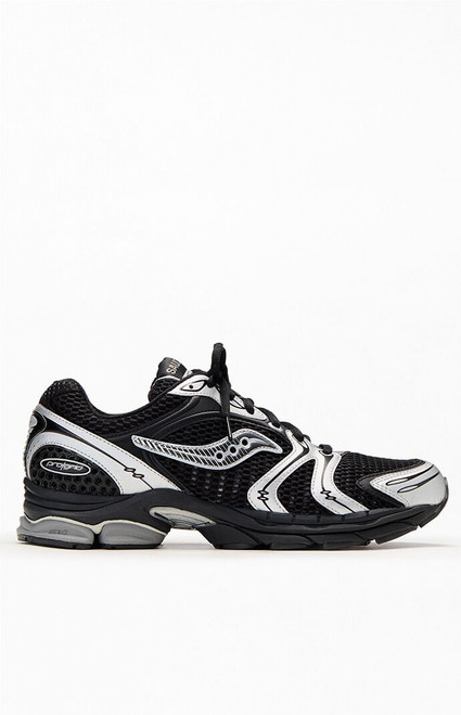Saucony Men's Black & Silver Progrid Triumph 4 Shoes - 0530523050077