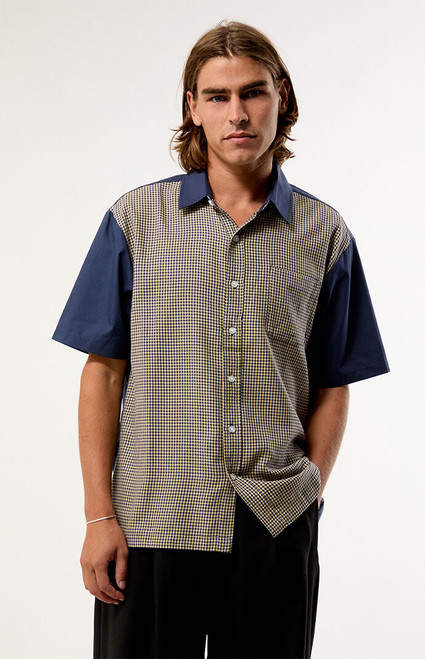 Brixton Men's Cru Printed Short Sleeve Shirt - 0181440200006