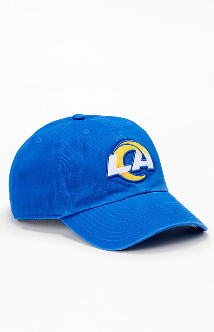 47 Brand Women's LA Rams Clean Up Strapback Hat - 0643600540112