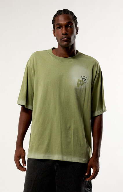 PLAY PALM ANGELS Men's Spray Loose T-Shirt - 0097513430023